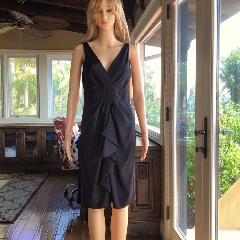 Diane von Furstenberg classic black silk dress